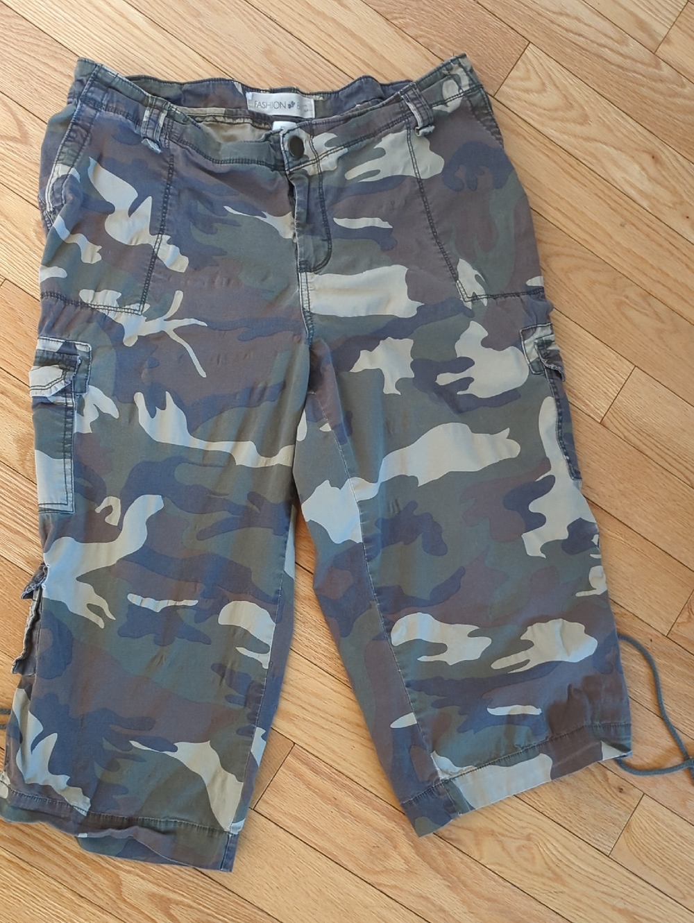 Fashion Bug Camo Shorts - Olive/Brown